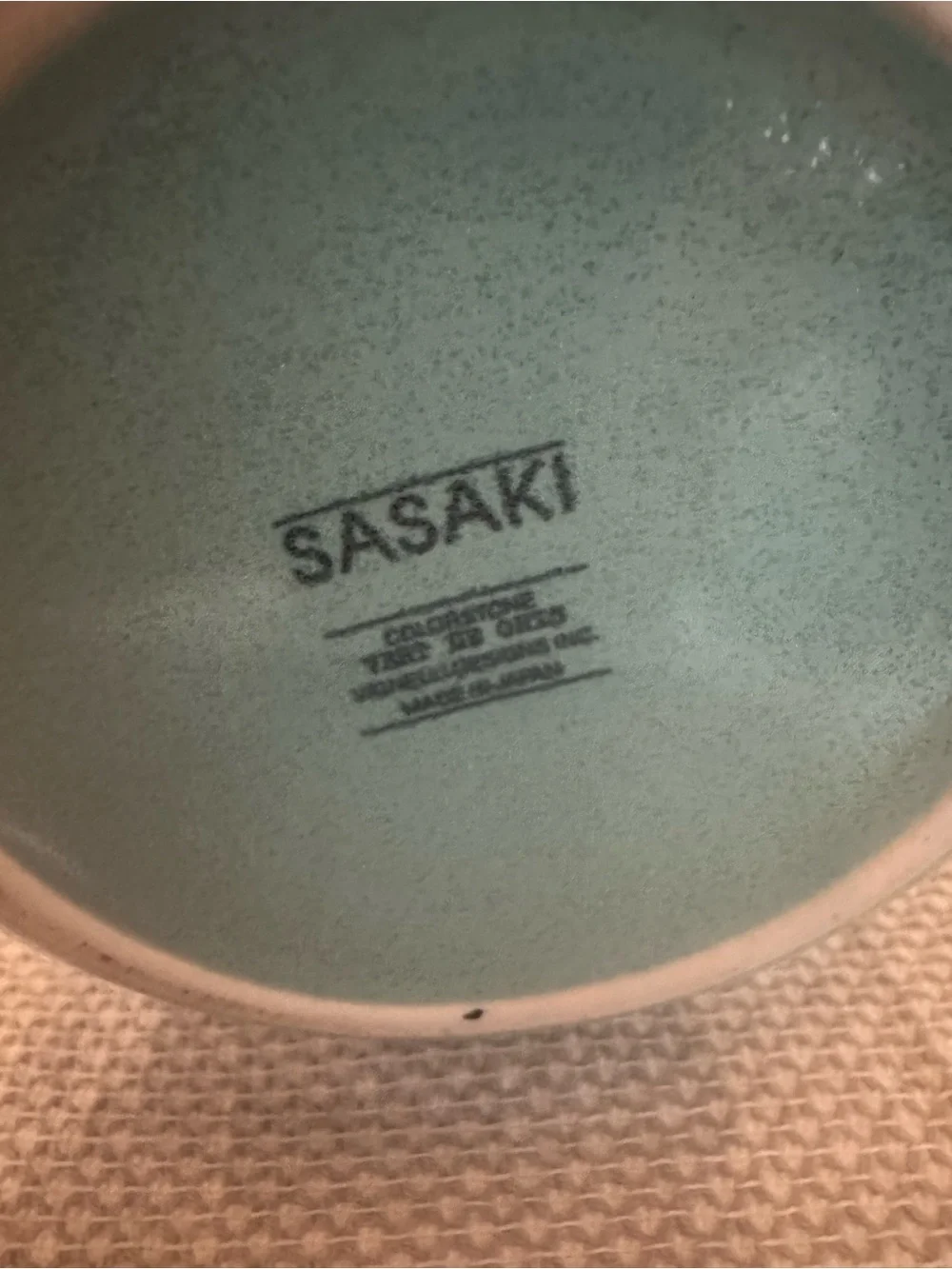 Vintage Sasaki Colorstone Tea Pot VERT DE GRIS Vignelli Designs Green 80s Retro